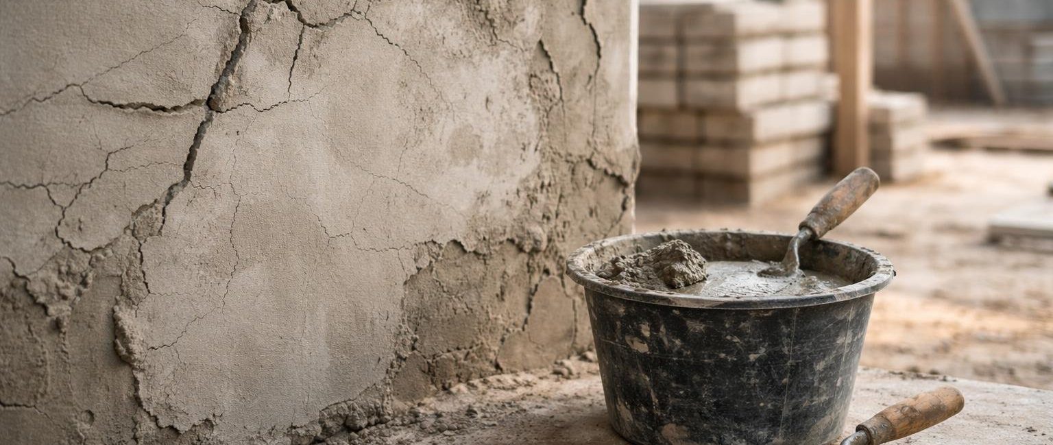 mur-fissures-truelle-seau-chantier