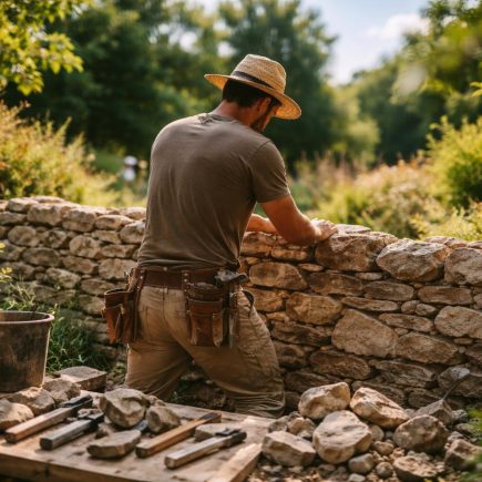 artisan-chapeau-mur-jardin-rustique