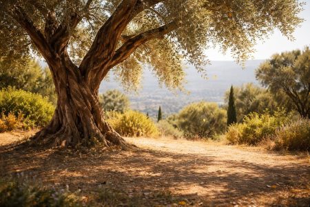 olivier-jardin-ensoleille-paysage-mediterraneen