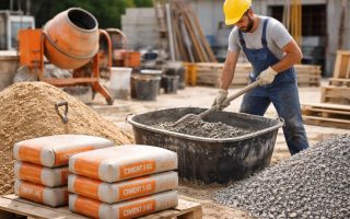 chantier-macon-ciment-sable-gravier