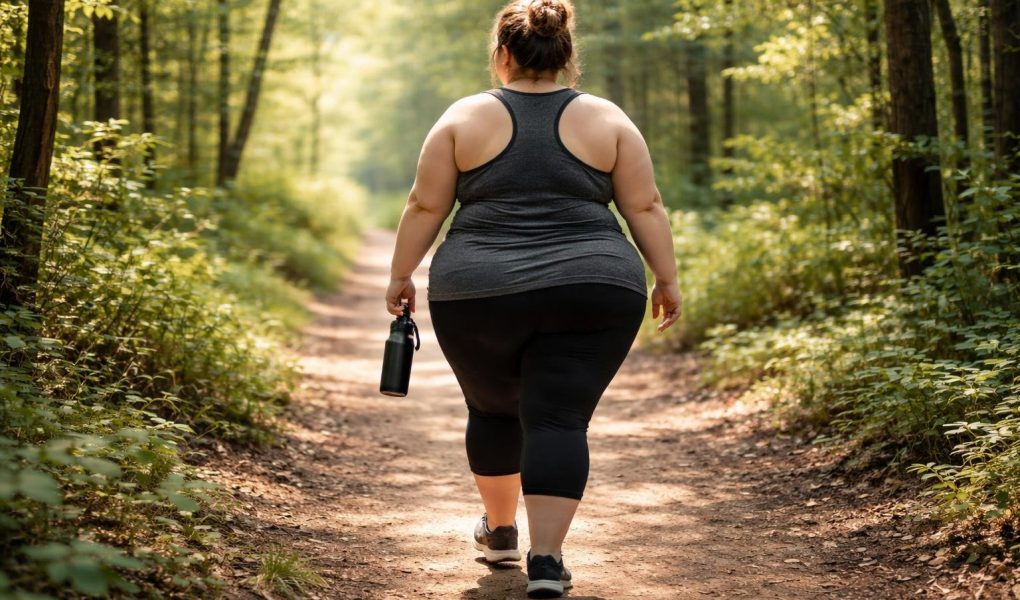 chrissy-metz-foret-arbres-tenue-sport