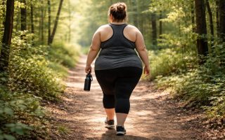 chrissy-metz-foret-arbres-tenue-sport