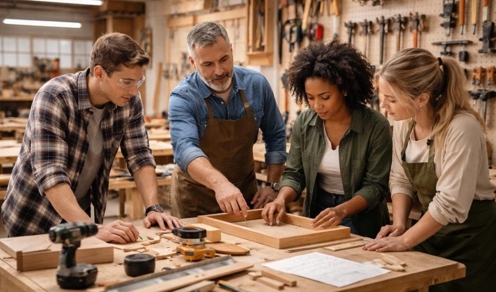 atelier-bricolage-instructeur-eleves-outils-organises